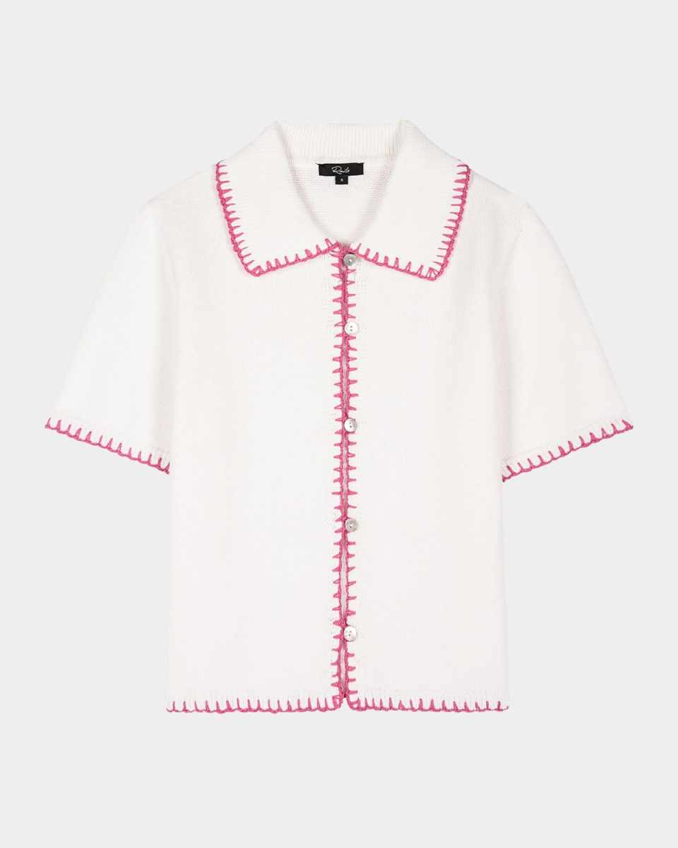 Maliah Contrast-Trim Cardigan